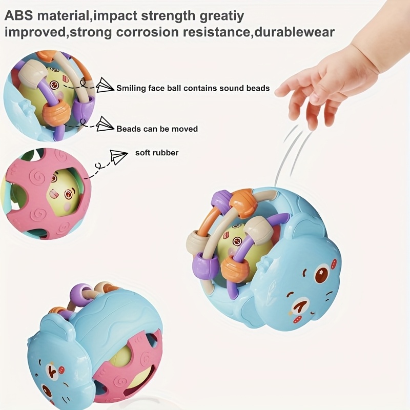 AliExpress Cute And Interesting Hand-Held Baby Rattle, ABS Material, Color Festival Can Send Birthday Gifts, Christmas, Easter, view 5