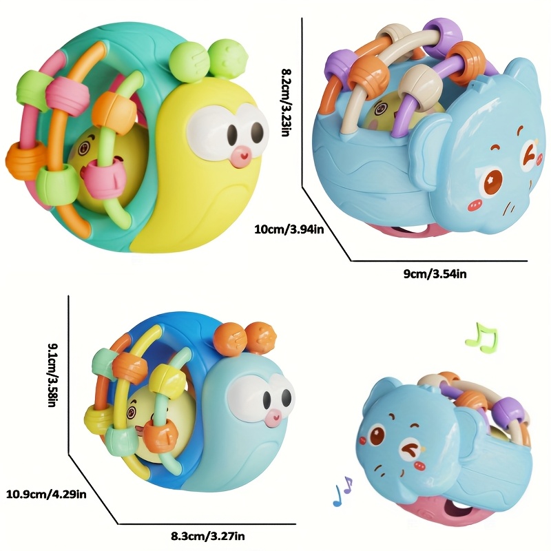 AliExpress Cute And Interesting Hand-Held Baby Rattle, ABS Material, Color Festival Can Send Birthday Gifts, Christmas, Easter, view 6