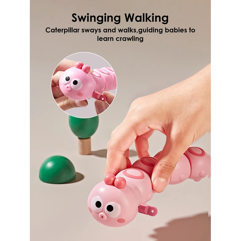 AliExpress Cute Articulated Chain Caterpillar Crawling Toy Kids Early Education Stress Relief Fidget Toy Children Holiday Gift, view 5