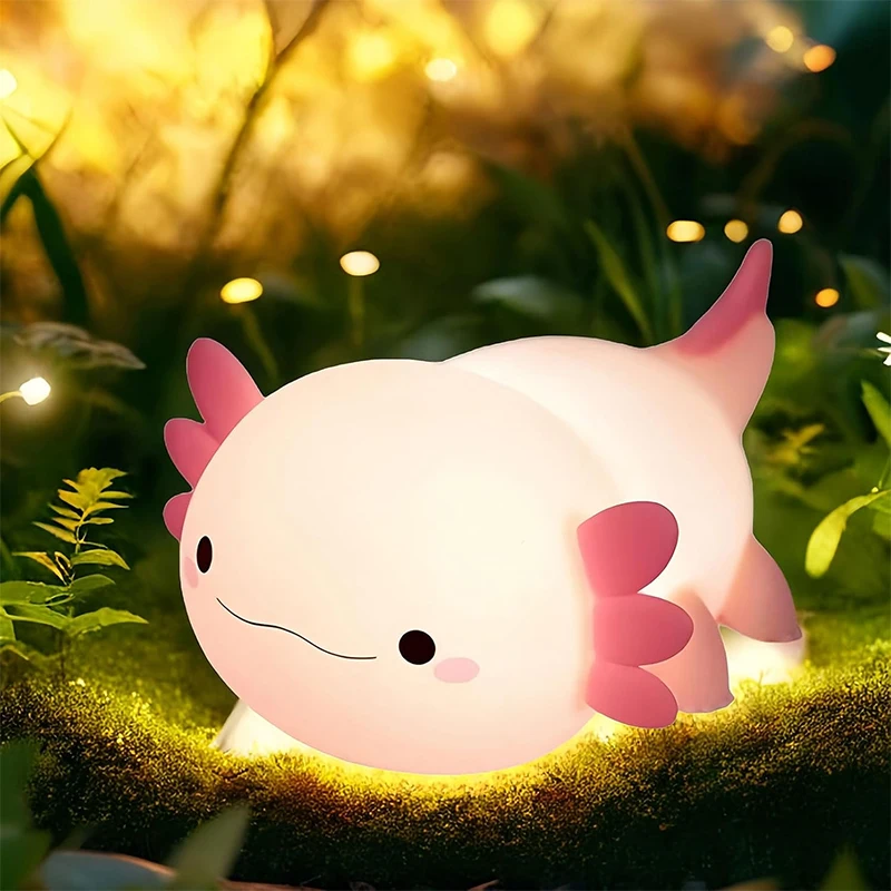 AliExpress Silicone Axolotl Night Light with Touch Control, view 2
