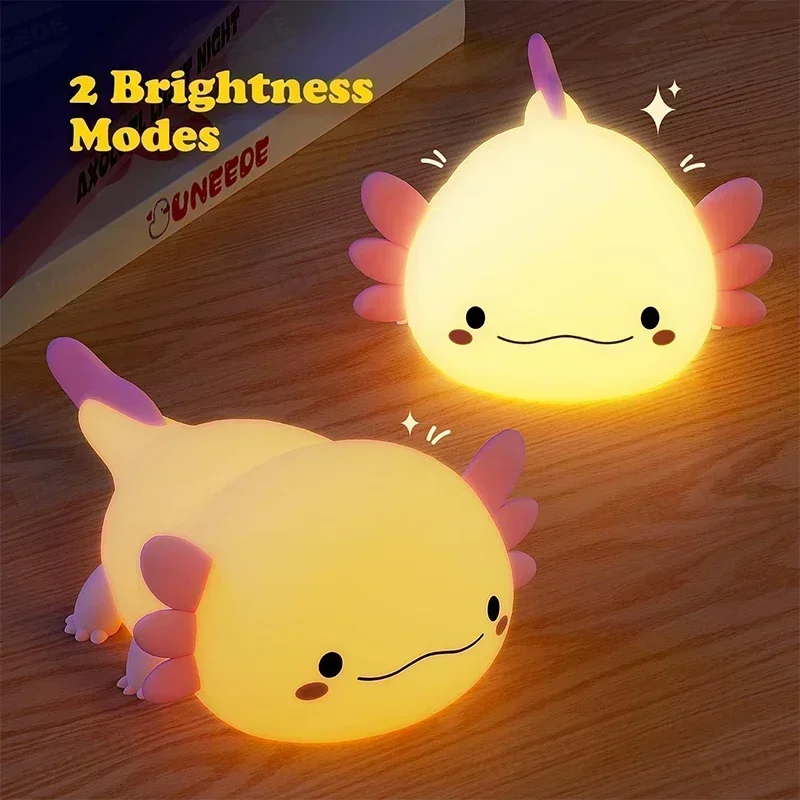 AliExpress Silicone Axolotl Night Light with Touch Control, view 3