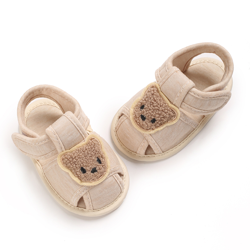 AliExpress Cute Bear Soft Sole Comfortable Sandals for Infants and Toddlers Baotou Anti Kick First Step Shoes 0-18 Months, view 6