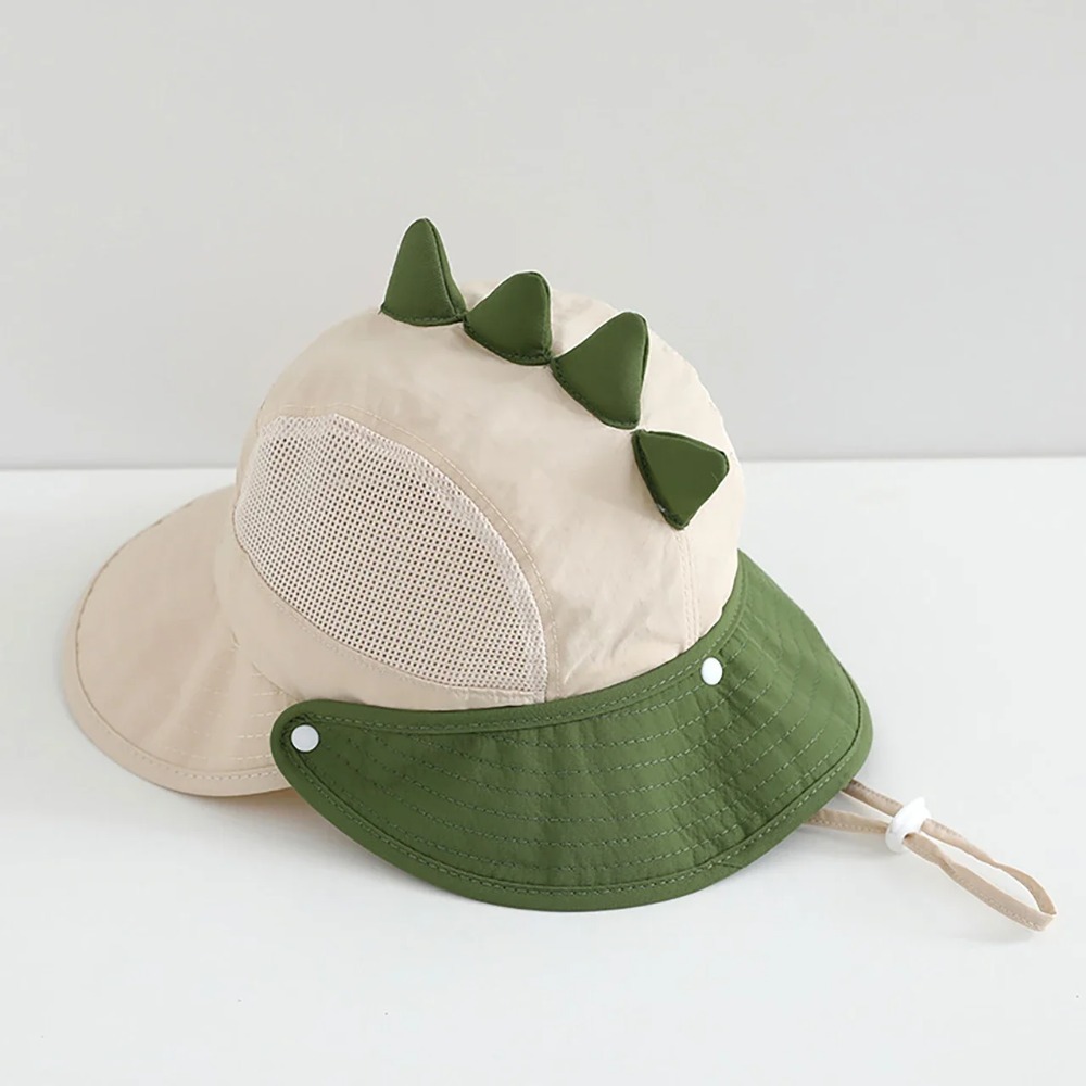 AliExpress Cute Cartoon Baby Beach Hat with Bear Rabbit Ears Breathable Mesh Sun Visor Cap for Boys & Girls Summer Outdoor Panama Hat, view 4