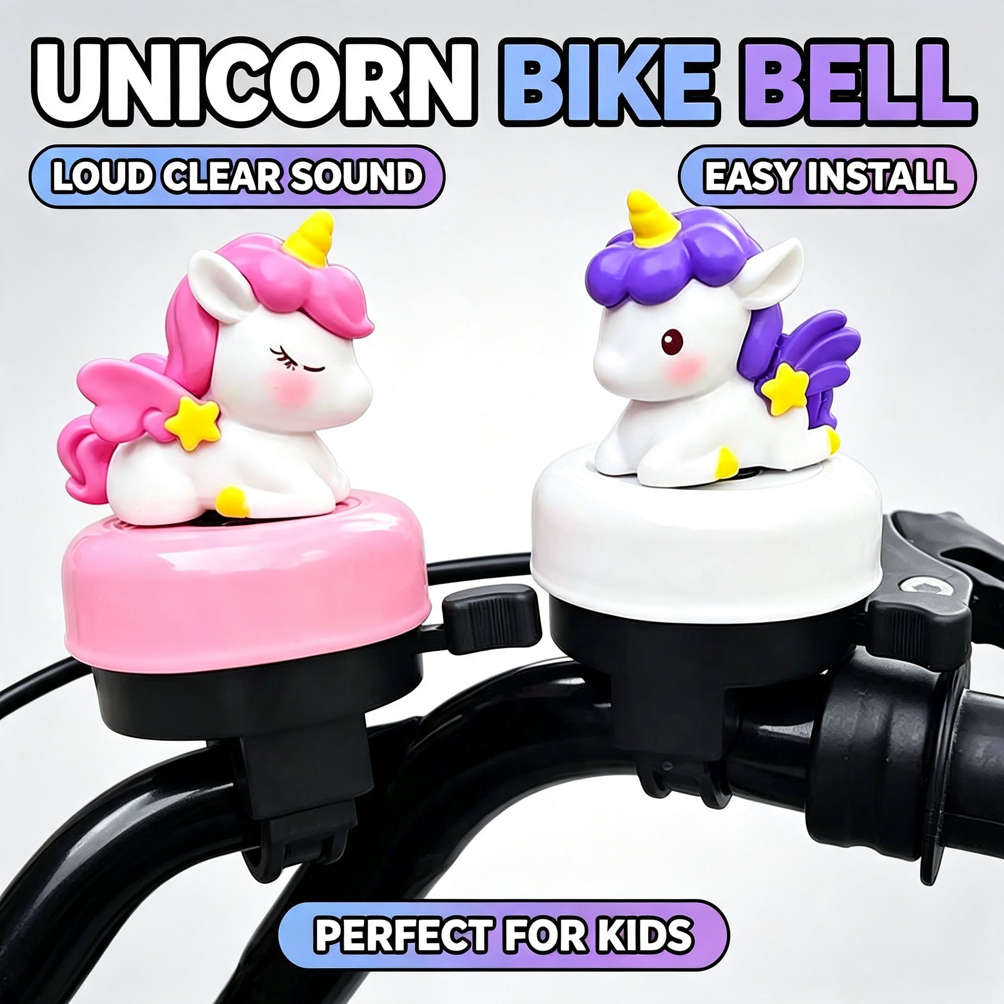 AliExpress Cute Cartoon Unicorn Bicycle Bell Universal Loud Clear Horn for Kids Balance Bike Bicycle Skateboard Scooter Accessories Gift