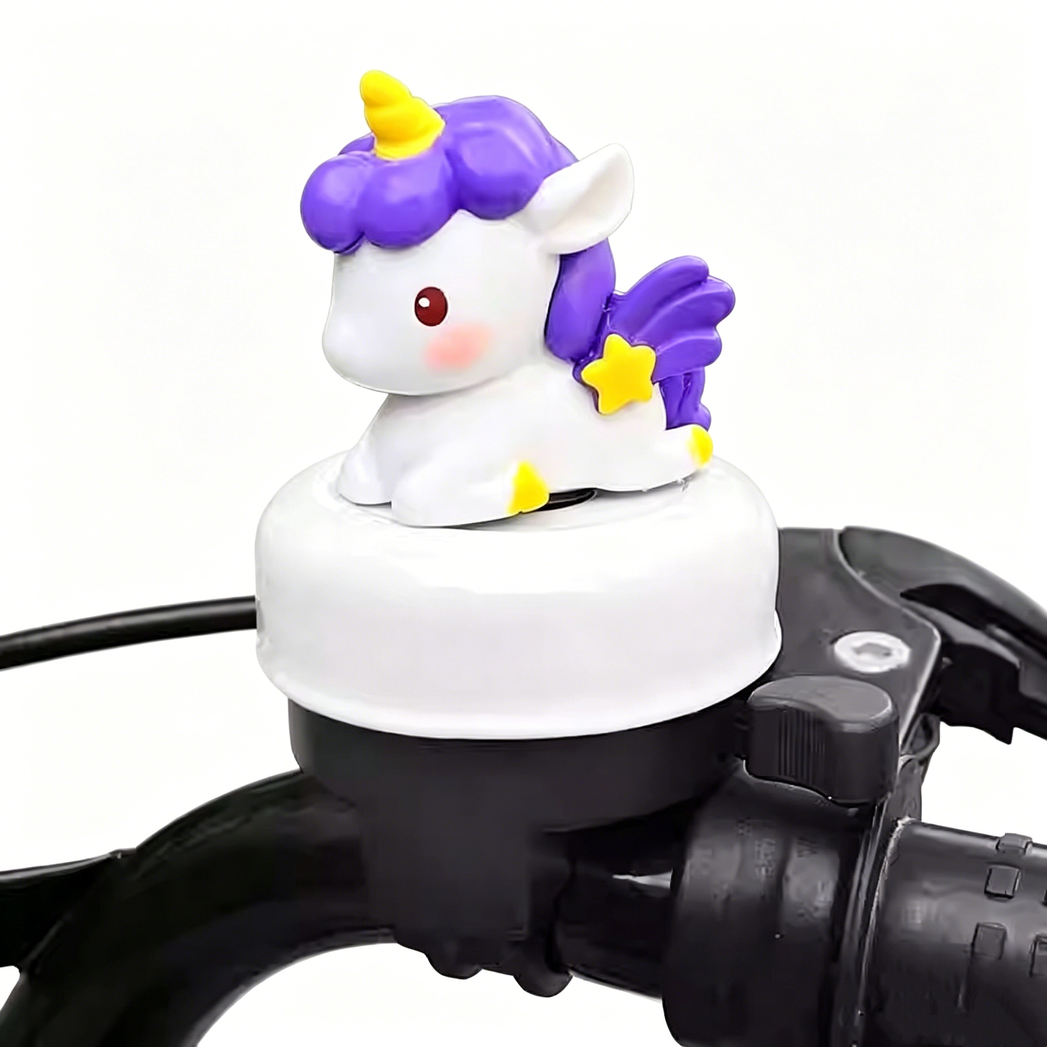 AliExpress Cute Cartoon Unicorn Bicycle Bell Universal Loud Clear Horn for Kids Balance Bike Bicycle Skateboard Scooter Accessories Gift, view 3