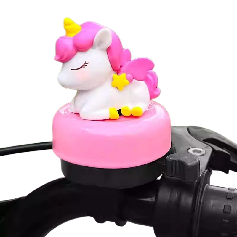 AliExpress Cute Cartoon Unicorn Bicycle Bell Universal Loud Clear Horn for Kids Balance Bike Bicycle Skateboard Scooter Accessories Gift, view 4
