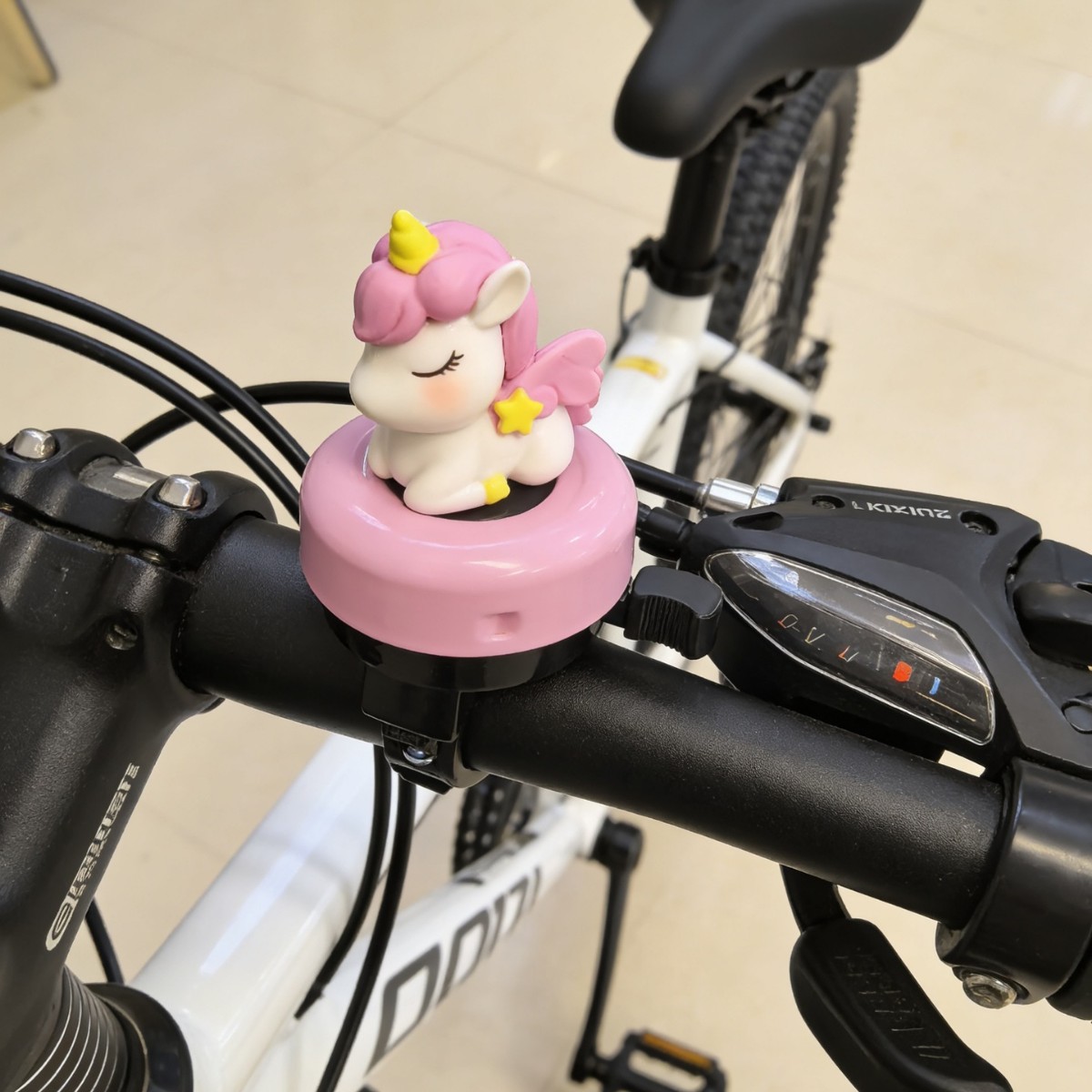 AliExpress Cute Cartoon Unicorn Bicycle Bell Universal Loud Clear Horn for Kids Balance Bike Bicycle Skateboard Scooter Accessories Gift, view 5
