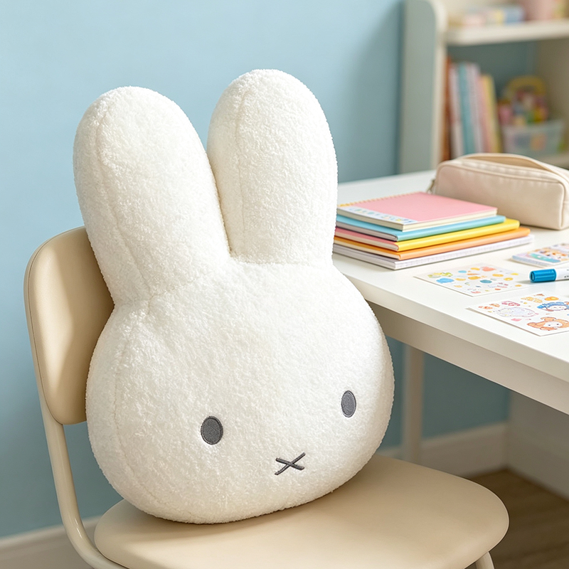 AliExpress Cute Mify Rabbit Plush Pillow Soft Stuffed Doll Toy Cartoon Bedroom Living Room Home Decoration Comfortable Soft Waist Pad Gift