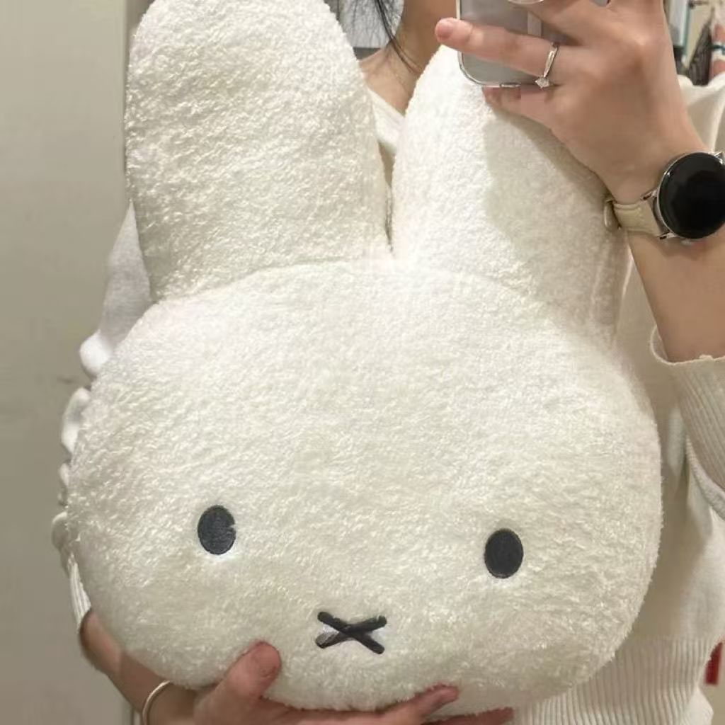 AliExpress Cute Mify Rabbit Plush Pillow Soft Stuffed Doll Toy Cartoon Bedroom Living Room Home Decoration Comfortable Soft Waist Pad Gift, view 5
