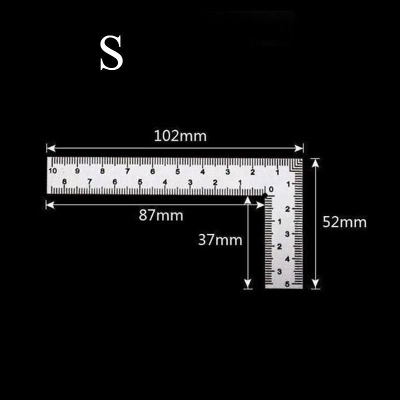 AliExpress Stainless Steel Small-Frame Metal Ruler, view 5