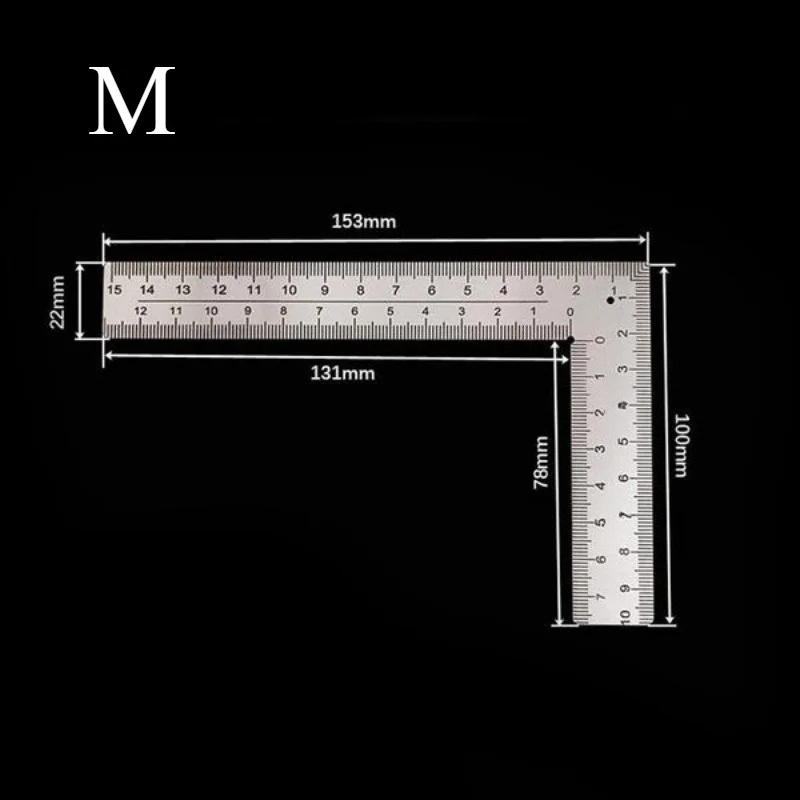 AliExpress Stainless Steel Small-Frame Metal Ruler, view 6