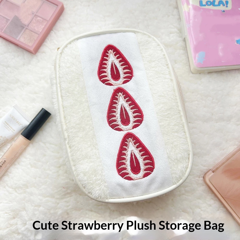 AliExpress Strawberry-Shaped Large-Capacity Pencil Case, view 3