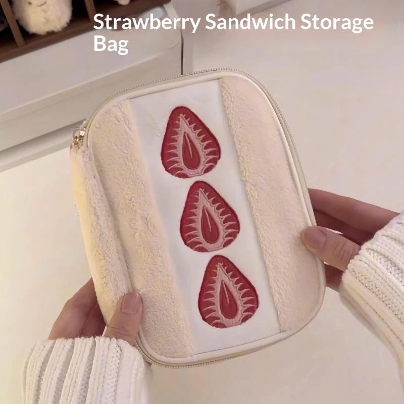 AliExpress Strawberry-Shaped Large-Capacity Pencil Case, view 6