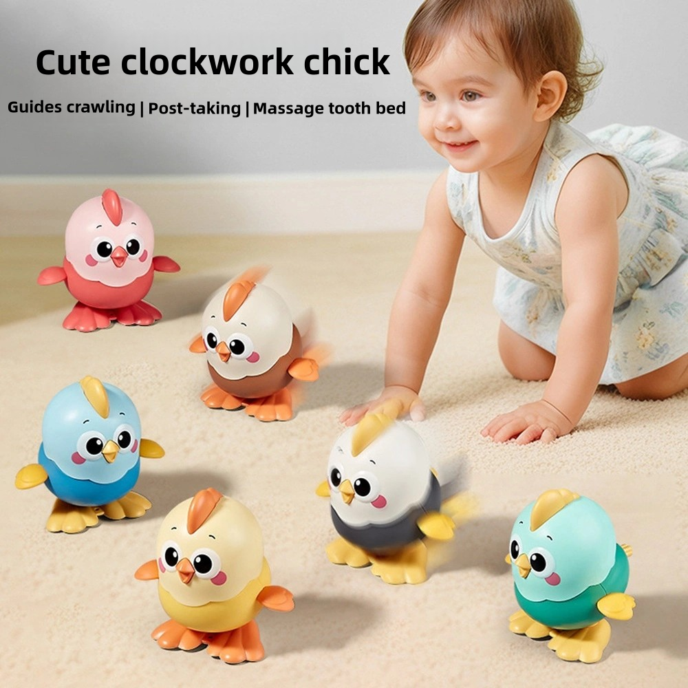 AliExpress Cute Wind Up Chick Toy No Battery Needed Baby Crawling Educational Clockwork Safe Sensory Toy for Infant Toddler Kids Gift