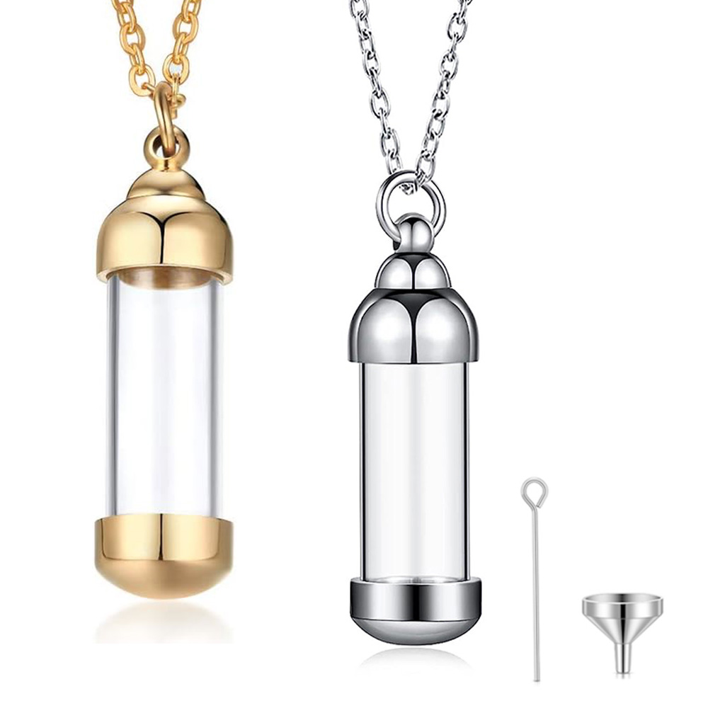 AliExpress Heart Vial Cremation Urn Pendant Necklace