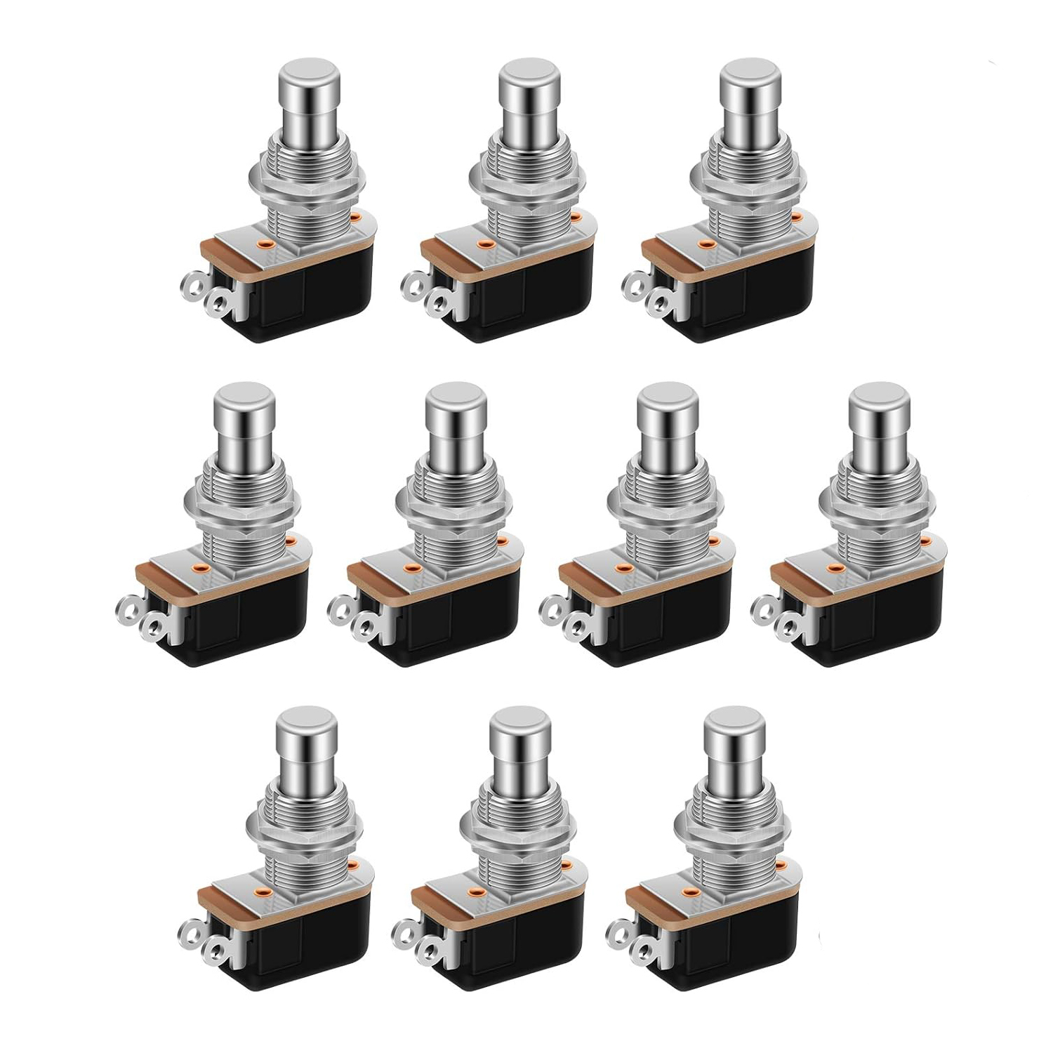 AliExpress DaierTek 10PCS SPST Momentary Soft Touch Foot Switch Normally Open 2 PIN Stomp Box Push Button Footswitch for Guitar Effect Peda