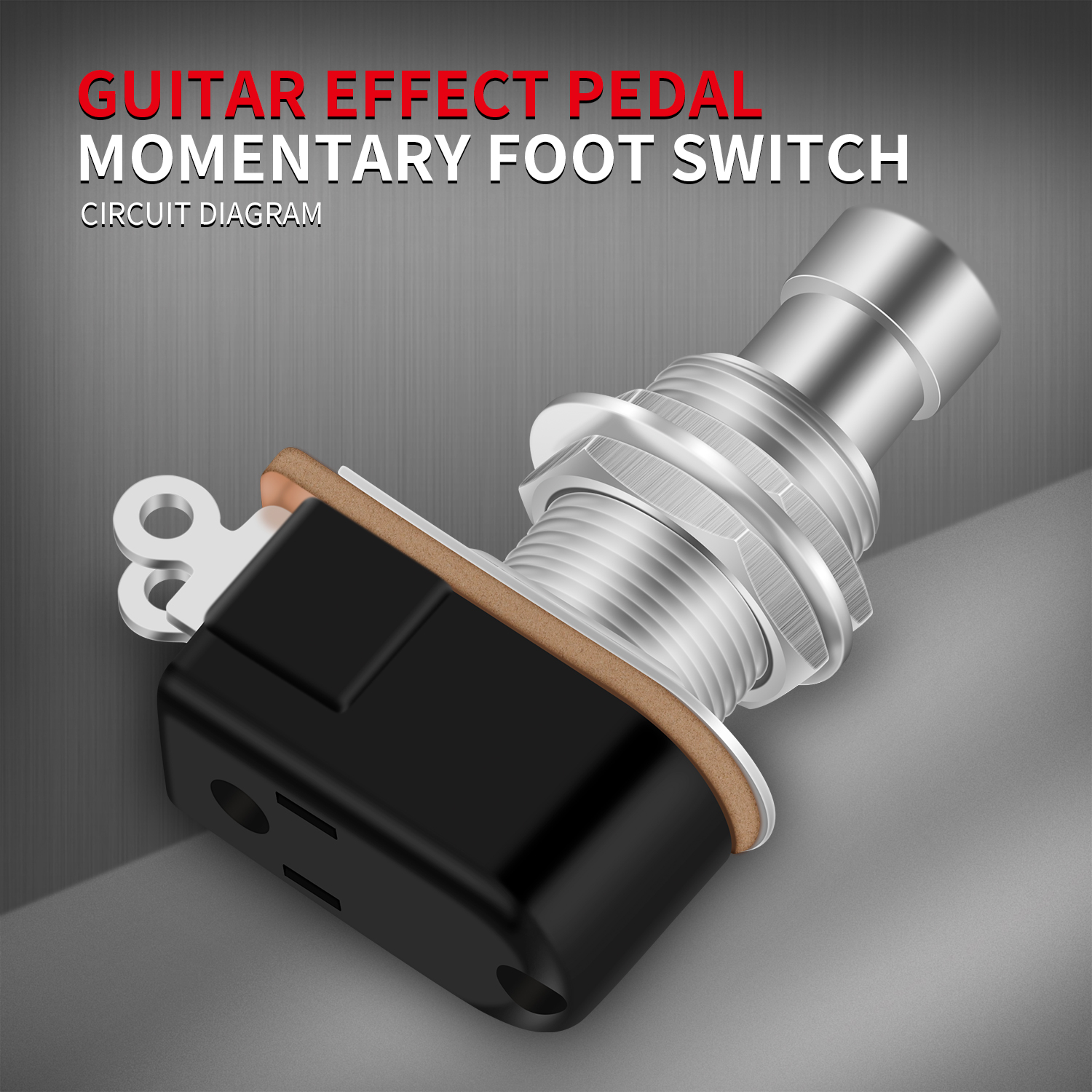 AliExpress DaierTek 10PCS SPST Momentary Soft Touch Foot Switch Normally Open 2 PIN Stomp Box Push Button Footswitch for Guitar Effect Peda, view 3