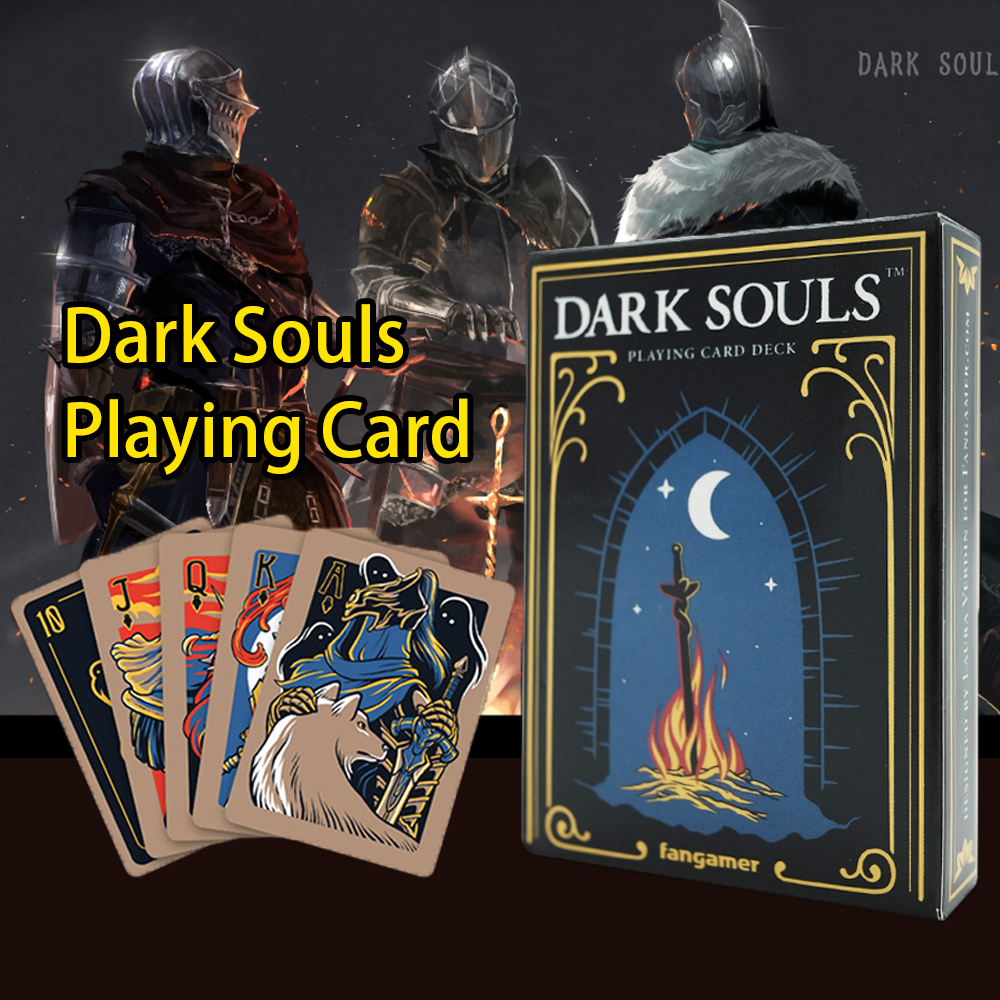 AliExpress Dark Souls Poker Cards - Deck of 52 Cards Perfect for Playing Poker, Black Jack, Big 2 and Other Card Games