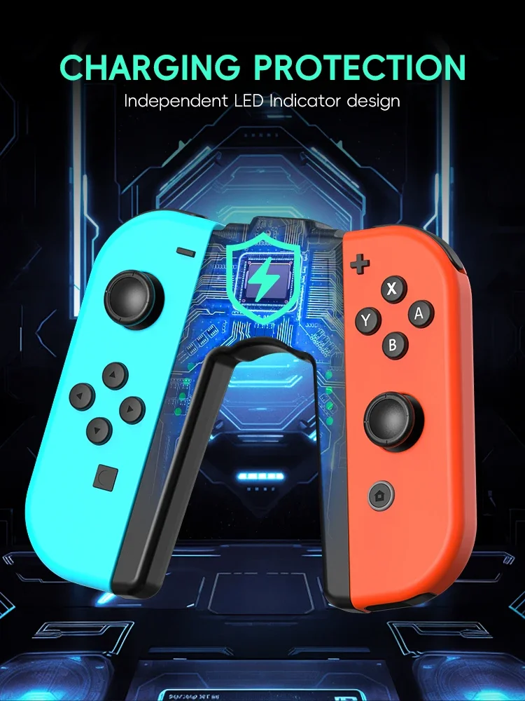 AliExpress DATA FROG Charging Grip for Switch Controller, Joycon Charging Handle Bracket for Switch/OLED/Lite Game Console Accessories, view 4