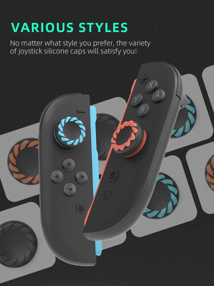 AliExpress DATA FROG Silicone Thumb Grip Cap Protective Cover for Switch 2 Controllers, Anti-Slip Gamepad Accessories, view 5