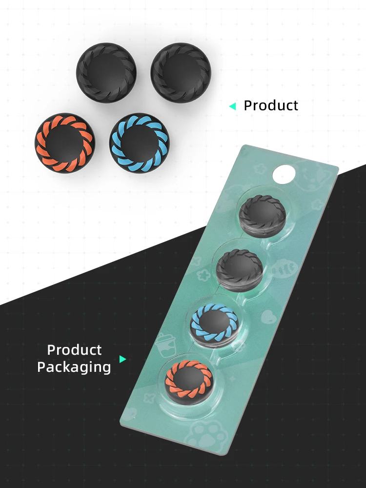 AliExpress DATA FROG Silicone Thumb Grip Cap Protective Cover for Switch 2 Controllers, Anti-Slip Gamepad Accessories, view 6