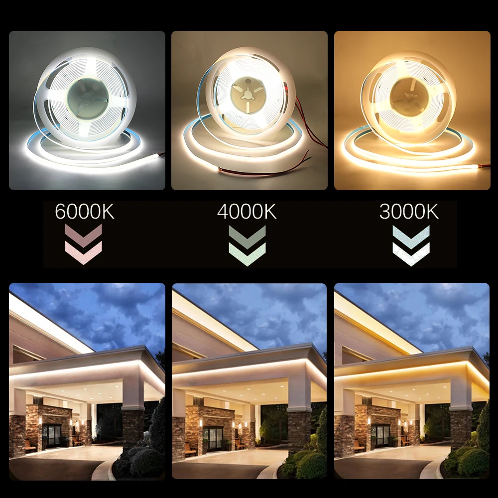 AliExpress High-Density COB LED Strip Light, 5V/12V/24V, view 2
