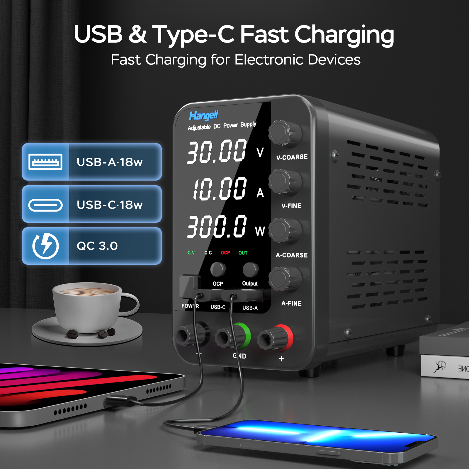 AliExpress DC Laboratory Power Supply 30V 60V 120V Adjustable Voltage Regulator Bench Switching Power Supply Preset Current ON/OFF, view 5