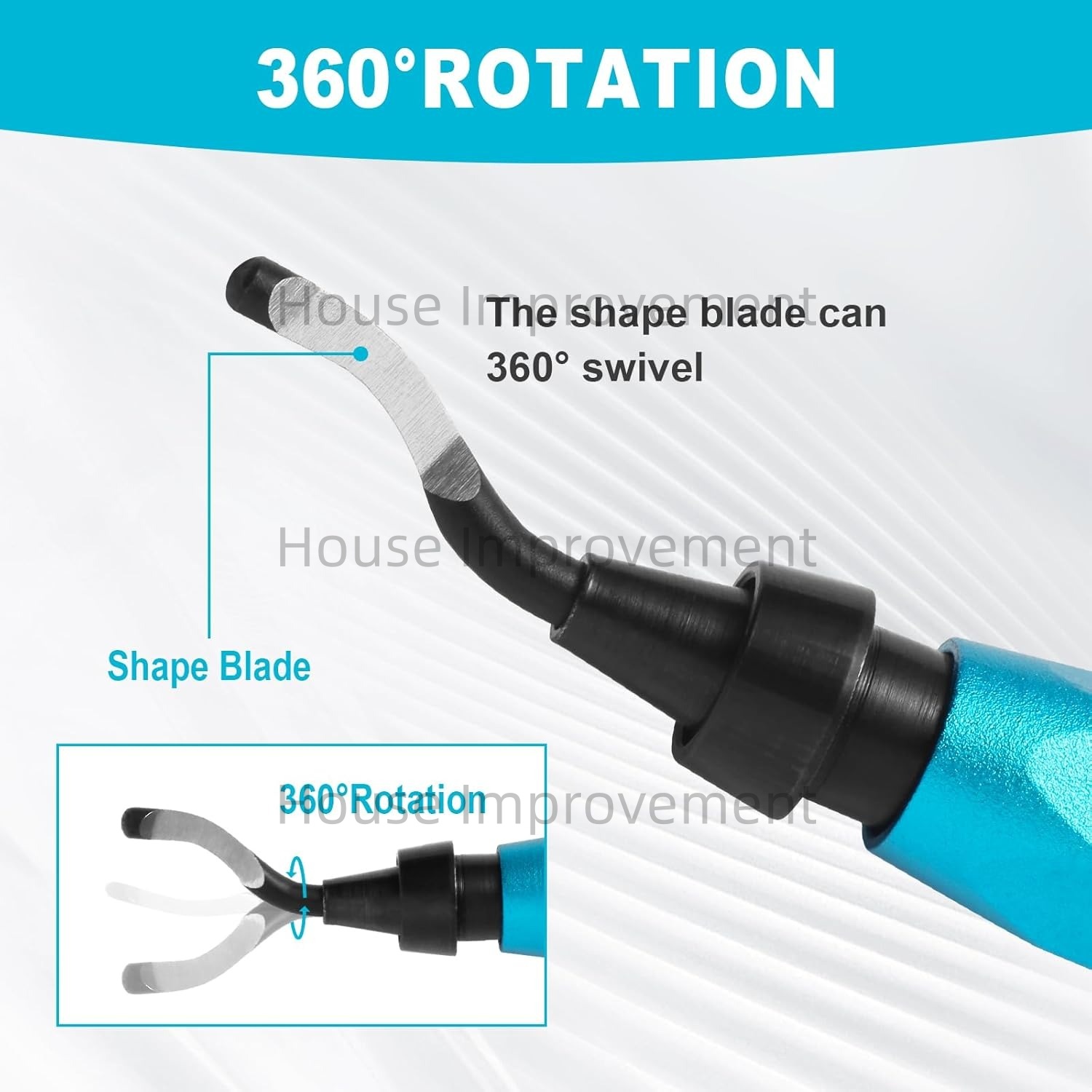 AliExpress Deburring Tool Set with 11 Swivel Blades, view 2