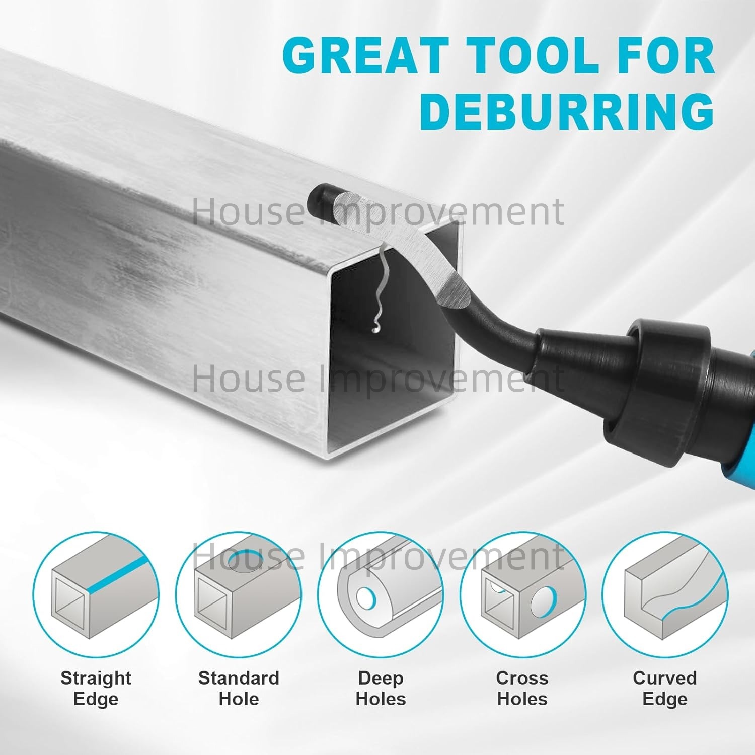 AliExpress Deburring Tool Set with 11 Swivel Blades, view 6