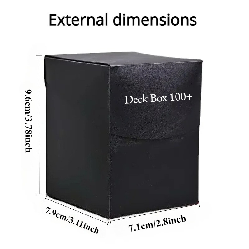 AliExpress Deck Trading Cards Box for 100+ Game Baseball Card Storage Box Playing Card Carrying Case for Family Party Games Supplies, view 3
