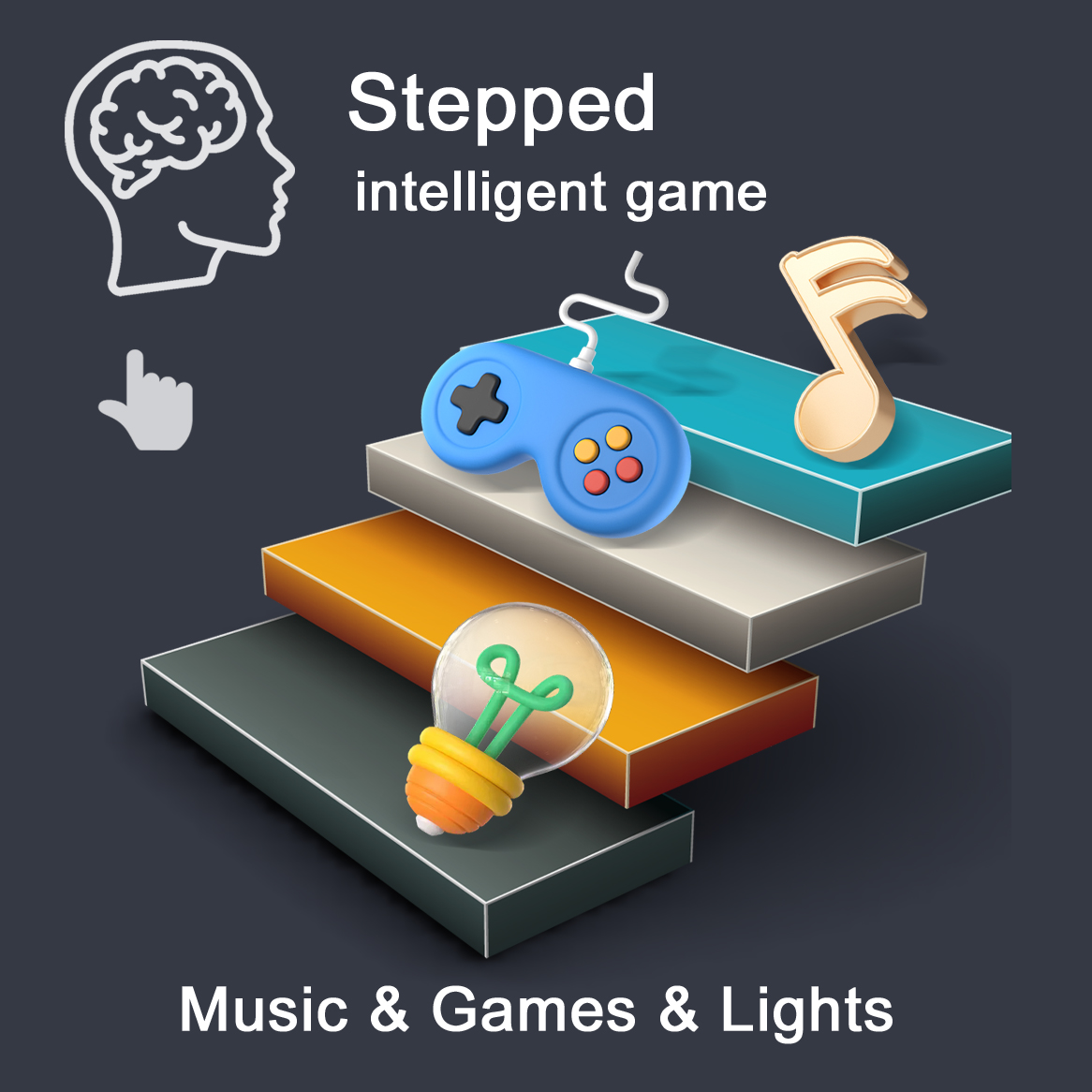 AliExpress Decompress game consoles Defusing music exercise reflexes Press music children puzzle music pass brain thinking training toys, view 4