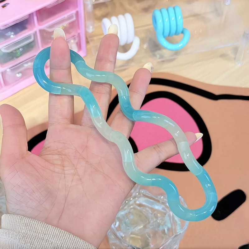 AliExpress Deformable Tangle Rope Fidget Toy Unlockable Twisting Knot Toy Stress Anxiety Relief Desktop Ornament Funny Party Gift Adults, view 2