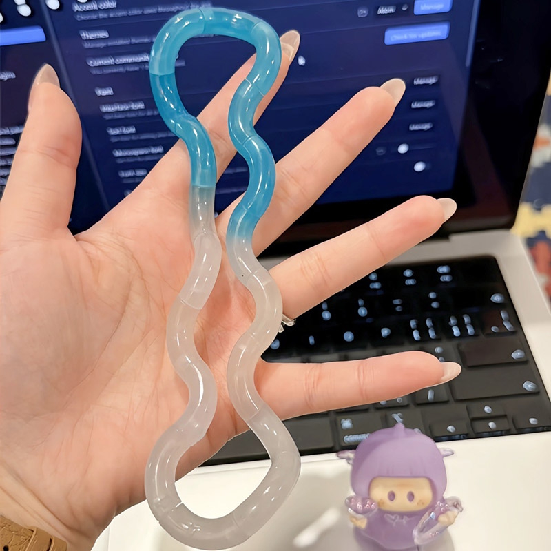 AliExpress Deformable Tangle Rope Fidget Toy Unlockable Twisting Knot Toy Stress Anxiety Relief Desktop Ornament Funny Party Gift Adults, view 6