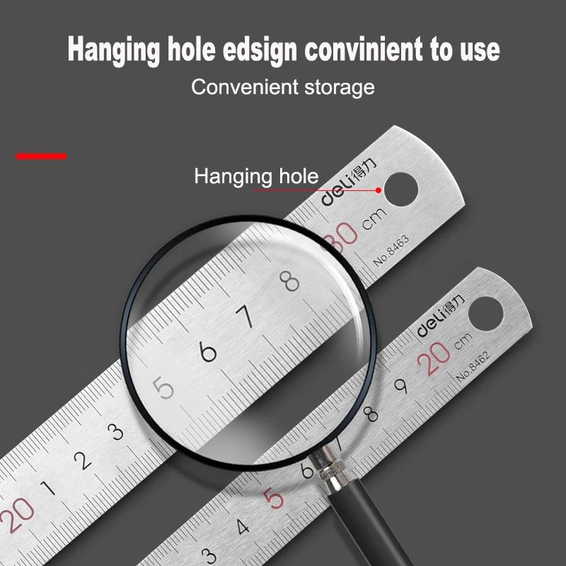 AliExpress Deli Stainless Steel Straight Ruler (15, 20, 30cm), view 5