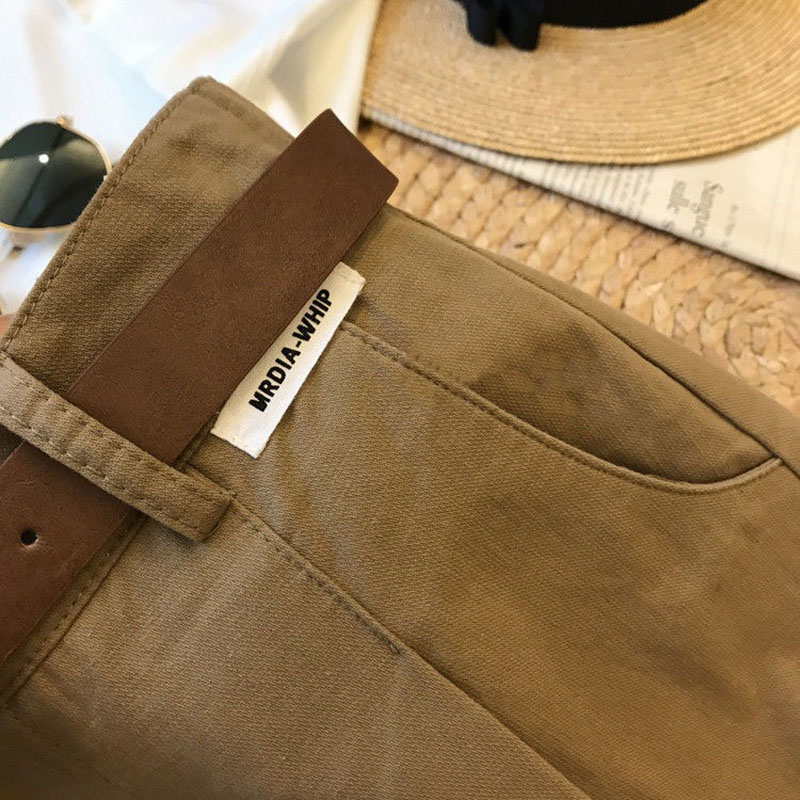 AliExpress [Delivery Belt] Summer New Wide Leg Shorts Thin Cotton A-frame Shorts Office Ladies Classic Loose Casual Zipper Shorts for Women, view 5