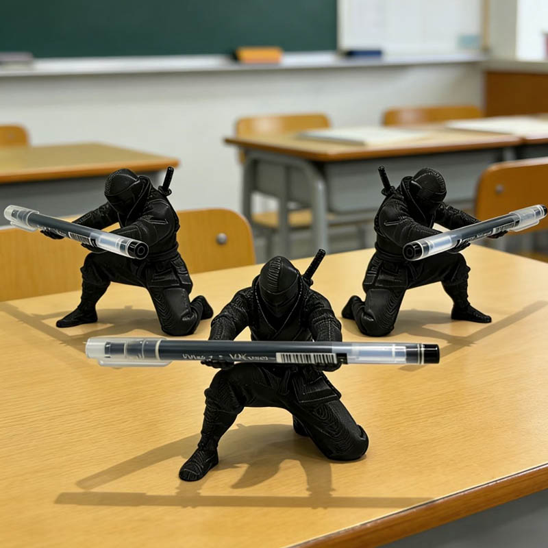 AliExpress 3D Printed Ninja Figurine Pen Holder, view 3
