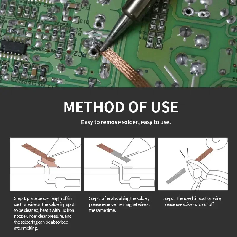 AliExpress Desoldering Braid Wick with Flux (1.5m), view 6