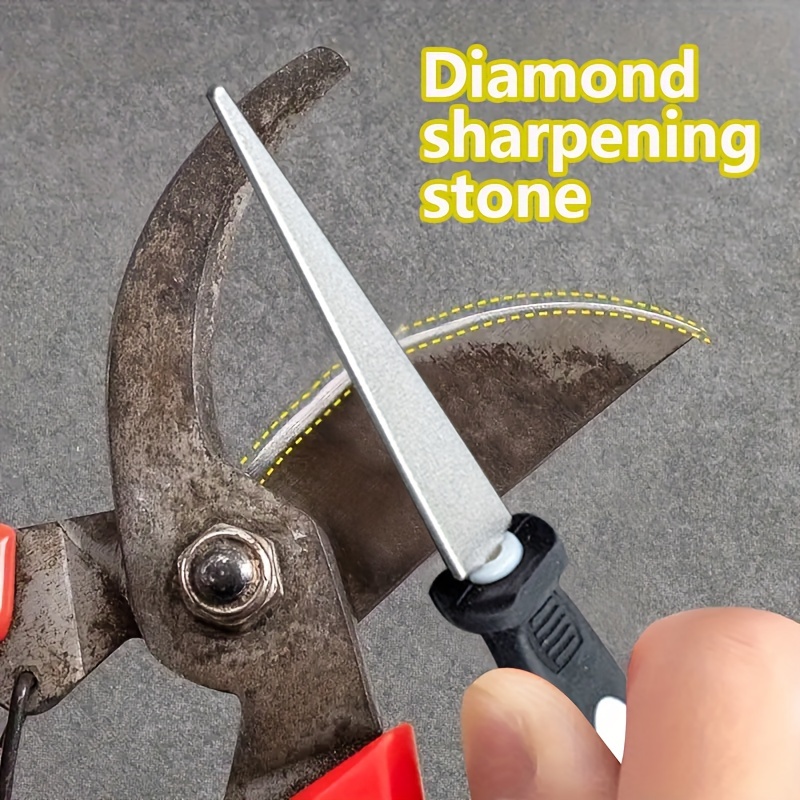 AliExpress Diamond Sharpener Sharpener Metal Double Sand File Scissors Gardening Tools Sharpener