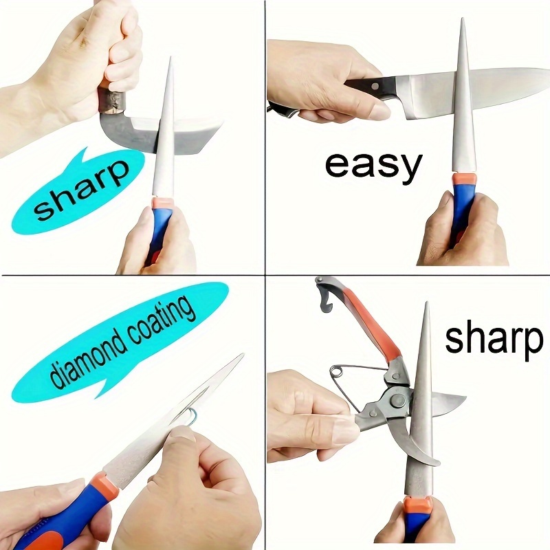 AliExpress Diamond Sharpener Sharpener Metal Double Sand File Scissors Gardening Tools Sharpener, view 2