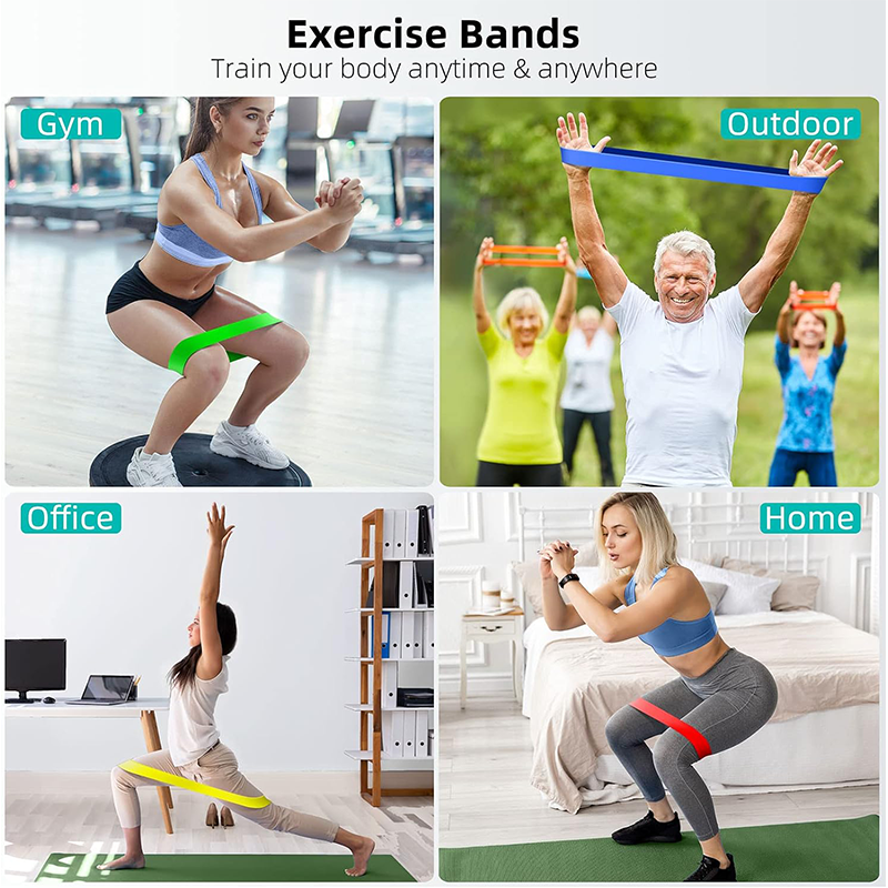 AliExpress Different Resistance Bands Yoga Band Fitness Exercise Training Hip Tension Band Leg Squat Dance Elastic Loop Stretch Band, view 5