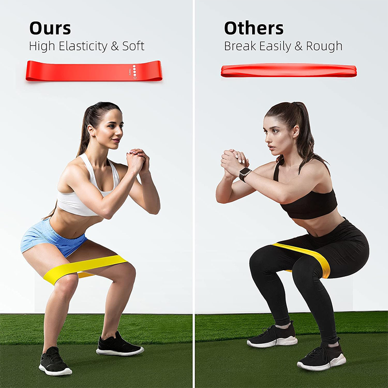 AliExpress Different Resistance Bands Yoga Band Fitness Exercise Training Hip Tension Band Leg Squat Dance Elastic Loop Stretch Band, view 6