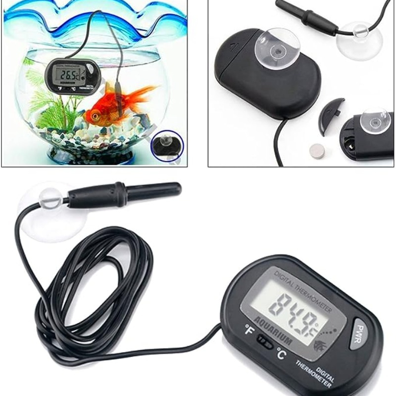 AliExpress Digital Aquarium Thermometer with Probe Suction Cup Fish Tank Water Electronic Thermometer Measurement Degrees Celsius ℃, view 4