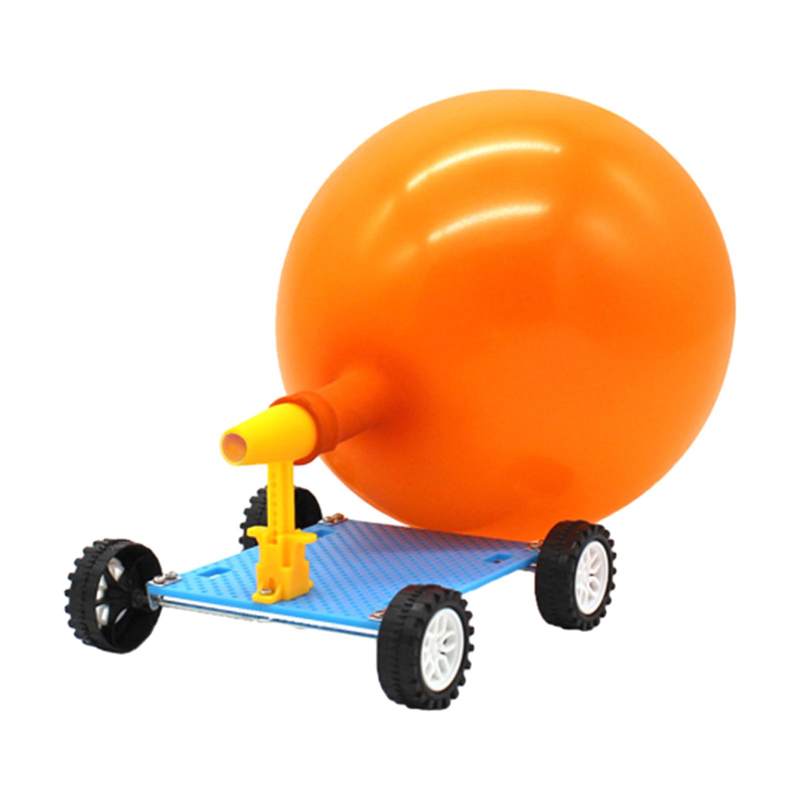 AliExpress DIY Balloon Car Racer 3D Puzzle Science Experiment Kits Balloon Powered Car for Boy Girls Kids Birthday Gift Children, view 2