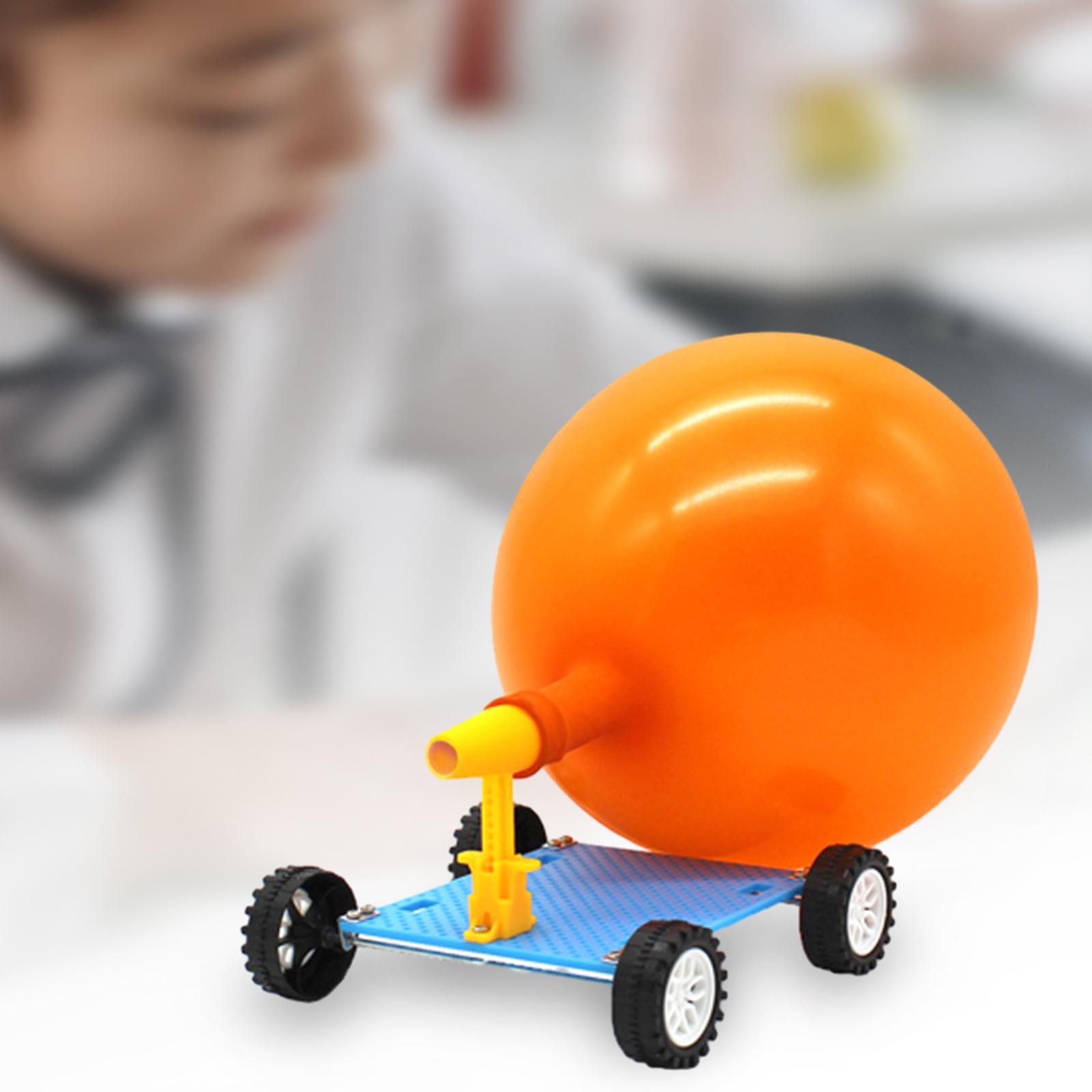 AliExpress DIY Balloon Car Racer 3D Puzzle Science Experiment Kits Balloon Powered Car for Boy Girls Kids Birthday Gift Children, view 3