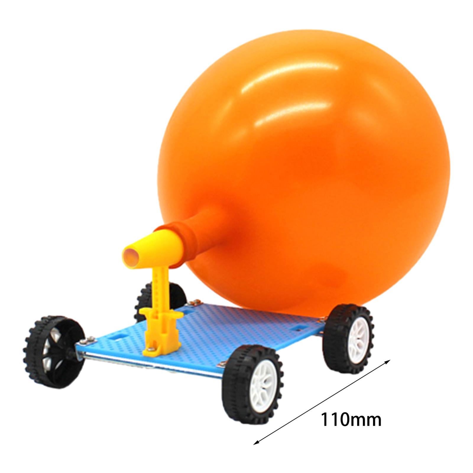 AliExpress DIY Balloon Car Racer 3D Puzzle Science Experiment Kits Balloon Powered Car for Boy Girls Kids Birthday Gift Children, view 6