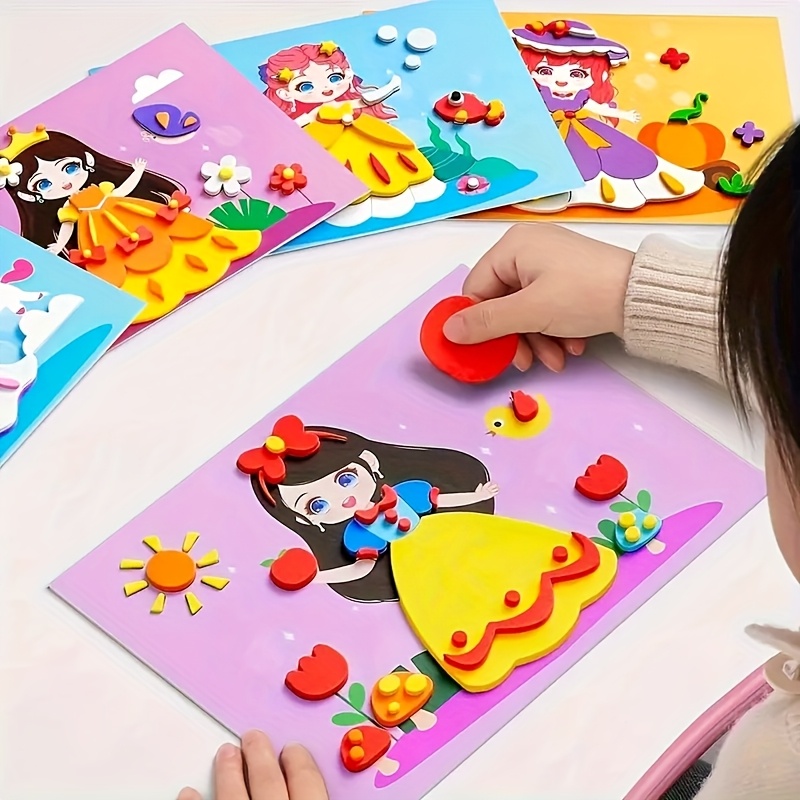 AliExpress DIY Cartoon Animal 3D Eva Foam Sticker Puzzle 20 Styles Handmade Early Learning Educational Toys for Children Kids Gift, view 2