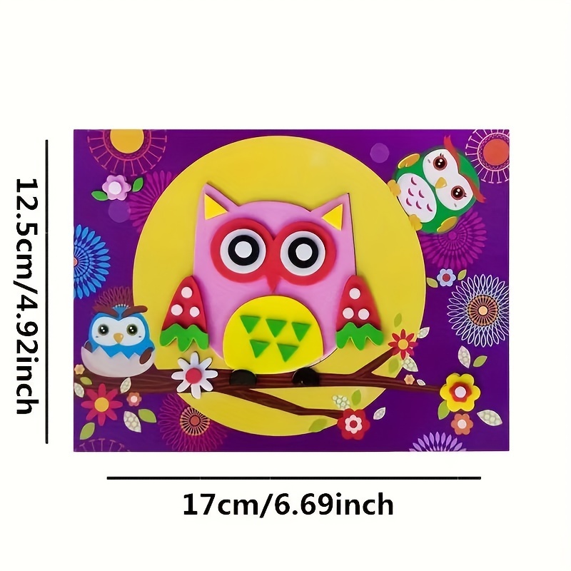 AliExpress DIY Cartoon Animal 3D Eva Foam Sticker Puzzle 20 Styles Handmade Early Learning Educational Toys for Children Kids Gift, view 5