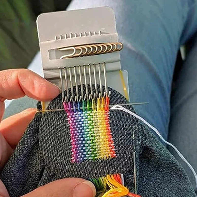 AliExpress Diy Creative Braiding Patching Machine Hand Knitting Wooden Speed Weve Type Small Loom Tool Stitching and Knitting Loom