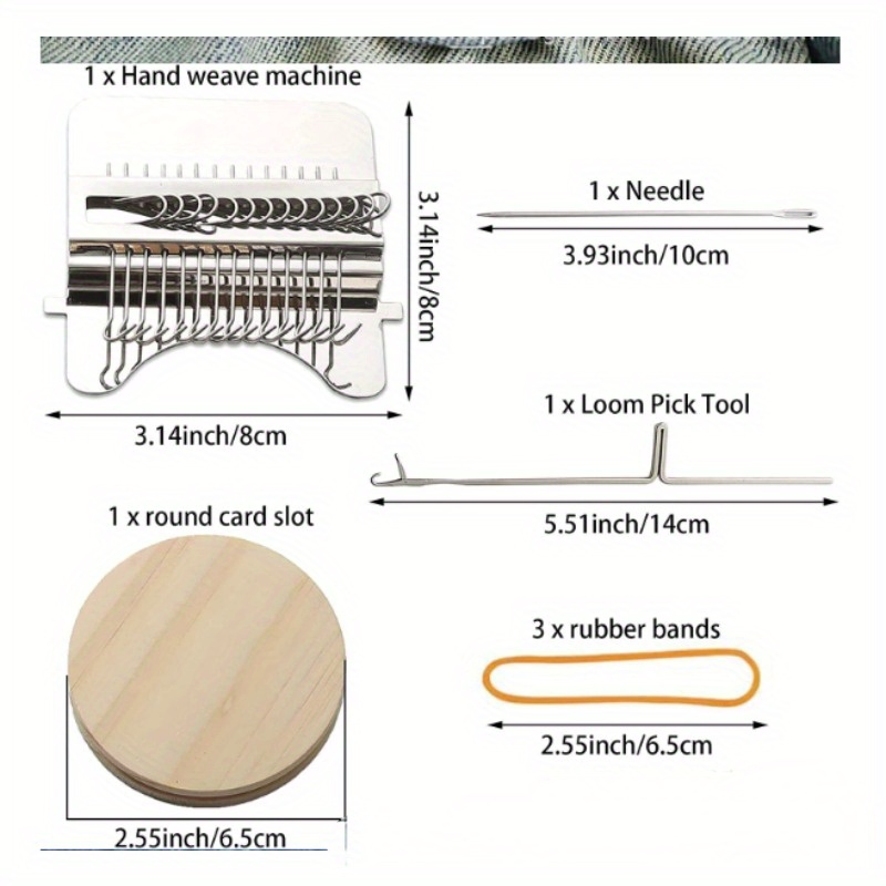 AliExpress Diy Creative Braiding Patching Machine Hand Knitting Wooden Speed Weve Type Small Loom Tool Stitching and Knitting Loom, view 6
