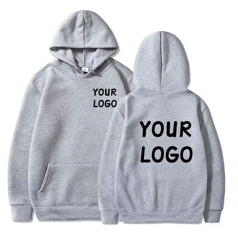 AliExpress DIY Custom Your Brand LOGO Men Women Casual Hoodie Top Solid Color Pullover Street Personality Sweatshirt Custom Gifts, view 4